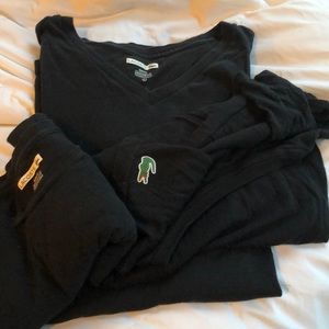 Lacoste black undershirts/3